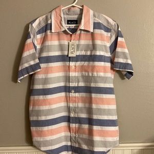 NWT Children’s Place Striped Short Sleeve Button Down